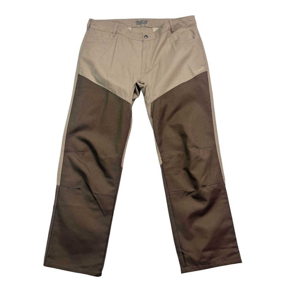 Guide Gear Mens 42x32 Hunting Brush Pants Briar Reinforced Upland Brown Tan